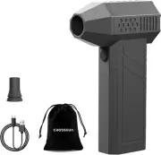 Compressed Air Duster - Mini Jet Fan - Powerful Cordless Air Duster, 4 Gear Adju