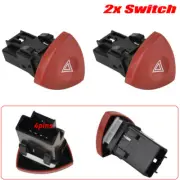 2x For Renault Espace Opel Vivaro Nissan Primastar Hazard Light Warning Switch