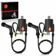 2 Ignition Coils & Spark Plug Caps For Honda CB350 CL350 SL350 CL450 CB450 CB50