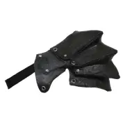 Adult Black Pauldron Mad Max Post Apocalyptic Steampunk Costume Shoulder Armor