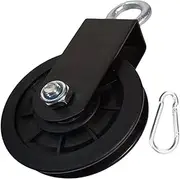Pulley Wheel Lifting Wheel Sturdy Low Noise Pull Down Wheel Weight Lifting Pulley for Cable Machines Wire Rope Crane Traction