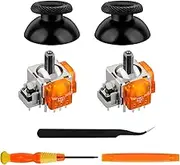 TOMSIN TMR Electromagnetic Joysticks Replacement for PS5 Controller, 2 Pack Anti-Drift magnetic Resistance Stick with 2 Pack Thumbstick Accessories Parts for Playstation 5 Controller