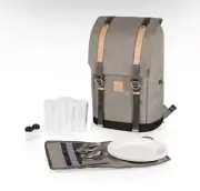 Picnic Backpack With Built In Insulated Cooler And Picnic Dining Utensils