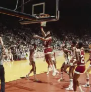 Penn Tony Price in action layup vs Michigan State at Special Event- Old Photo
