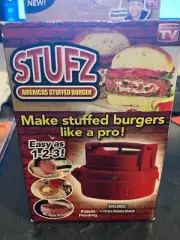 Stufz Stuffed Burger Press - Hamburger Patty Maker - As Seen On TV New In Box!