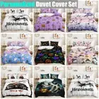 Pumpkin Lantern Happy Halloween Bat Elf Ghosts Doona Duvet Quilt Cover Bed Set