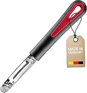 Westmark Swivel Peeler Pomfix Gallant, 7.7 x 1.1 x 0.8 inches, Black/Silver/Red