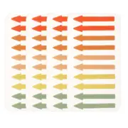 4 Sheets of Adhesive Reading Markers Convenient Sticky Reading Strips Page