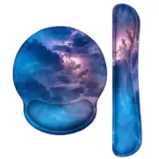 High Quality Mouse Pad Wrist Support & Keyboard Wrist Pad Combo Set - 3192