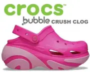 Crocs Bubble Crush Clogs Platform Slip-On Sandal unisex shoes Pink size 5-7 new