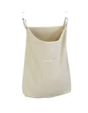 WENKO Laundry Hamper Bag Hanging, Over The Door Basket with Hooks, for Bathro...