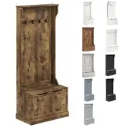 HOMCOM Hall Tree Storage Bench Coat Racks Multi-functional