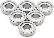 5pcs Stainless Steel Ball Bearing SF606ZZ SF606 SF606ZZ DDLF-1760ZZ 6 * 17 * 19 * 6 * 1.2mm