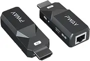 PWAY HDMI Extender 165ft Audio Video 1080P Over Cat5 Cat6 Ethernet Cable Transmit Lossless Signal HDMI Long Distance Extension Adapter