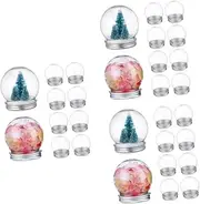 Cabilock Sets Ml DIY Snow Christmas Decorations Globe Plastic Fake Snow Decoration for Adults Unique Mini Goblet Pcs