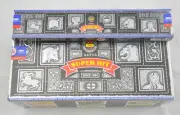 NEW Fresh Super Hit Nag Champa Incense Satya Sai Baba Black BULK PACK 12 x 15g
