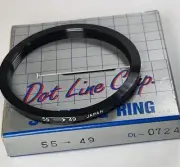 55-49mm Step-Down Lens Filter Converting Adapter Ring 55mm-49mm E55-E49 55mm-49
