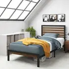 Zinus Bed Frame King Single Bamboo Metal Base Wood KAI