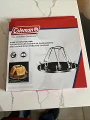 NEW Coleman Outdoor Camp Stove Toaster Makes 4 Slices At Once Folds Fat 9" Round