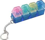 ZCZQC Keyboard Shaft Experience 4 Holes Transparent No Lights Keyboard Shaft Experience Keyboard Clicker Push Transparent Candy Color Keyboard Meditation Toys Library Mute Button Toys