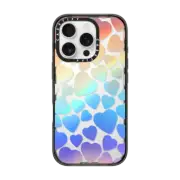iPhone 16 Pro Impact Case Heartfelt Rainbow