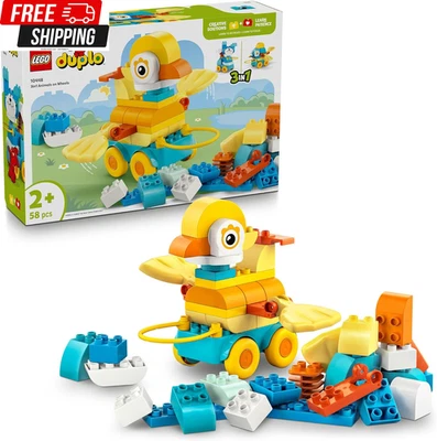 LEGO® DUPLO® Town 3In1 Animals on Wheels 10448 Building Toy Sparks Hours of Imag
