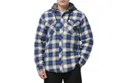 Hard Yakka Mens Quilted Hooded Jacket Y06690 - Urban Surf Warm, Durable & Stylish Work Jacket