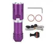 Hand Crank Solar Powered Rechargeable Flashlight Emergency LED Flashlight Quick Snap Clip Backpack Flashlight