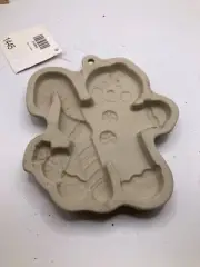 Christmas Cookie Mold Mary Engelbreit NIB Gingerbread Man W Candy Cane 2000 B5