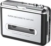 DIGITNOW Cassette Player-Cassette Tape To MP3 CD Converter Via USB,Portable Cassette Tape Converter Captures MP3 Audio Music,Convert Walkman Tape Cassette To MP3 Format, Compatible With Laptop and PC