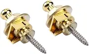2pcs Guitar Strap Lock Electroplated Alloy Electric Guitar Straplock Non-slip Musical Instrument Accessories