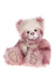 Charlie Bears Aneta Collectable Teddy Bear Plush Handmade Soft Pink Fur