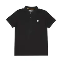 在飛比找森森購物網優惠-Timberland 男款黑色刺繡標誌棉質素面短袖POLO衫