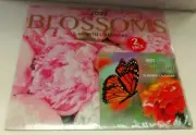 BLOSSOMS 2022 CALENDAR 12 MONTH 12'"X 11" BUTTERFLIES 6" X 6" 2 PACK FLOWERS