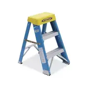 Werner Fiberglass Stepladder, Ia, 6002, 2 Ft L, 17.28 Inches W