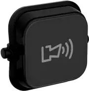 Clipsal Iconic Dolly Rocker ALARM Black