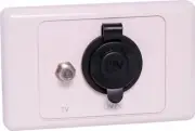 Dynalink Caravan Antenna Car Accessory Socket 12V DC Wallplate