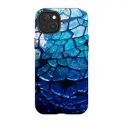 For iPhone 14 Plus Case Protective MagSafe Compatible Cover Blue Mirror
