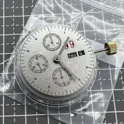 Black Dial Chronograph 7750 Movement 3 Hands Small Seconds Day Date at 9