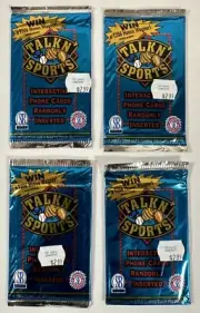 RARE 1997 SB Score Board TalkN Sports (4) Brand New Sealed Card Packs