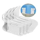 Open Corner Bed Sheet Holder with Lock Strips, Heavy Duty Bedsheet 4Pack White