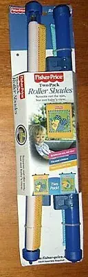 Kids Baby Birth & Up Rare Fisher Price 2 Pc Roll-Up Sun Shade Screen Auto Window