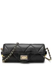 Tiffany & Fred Paris Quilted Leather Barrel Crossbody