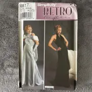 Simplicity Pattern 8817 Size 16-20 Retro Costume Theresa Laquey Dress Theater