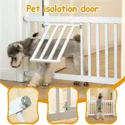 Dog Door Fence Safety Stair Barrier Expandable Metal Pet Gate Security Door