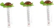 SUPVOX 3pcs Floating Thermometer Pool Thermometer Pools Spas Room Temperature Monitor Aquarium Rooms Outdoor for Water Temperature Plastic