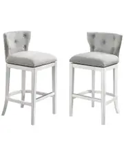Alaterre Miranda Set of 2 Swivel Counter Height Bar Stools