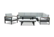 MORNINGTON Outdoor Lounge Dining Setting.