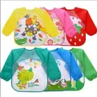 Cartoon Kids Eating Breastplate Waterproof Feeding Smock Cute Baby Bibs