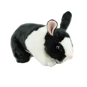 Bocchetta Plush Bunny Flopsy Black and White Dutch Rabbit
